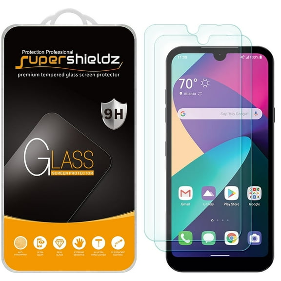 [2-Pack] Supershieldz for LG Phoenix 5 Tempered Glass Screen Protector, Anti-Scratch, Anti-Fingerprint, Bubble Free