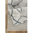 thumbnail image 4 of LiviNest 3D Art Living Room Rug: Modern Geometric Area Rug for Home Decor - 7x10 ft Gray Ivory Abstract Pattern - Soft Polyester & Jute Backing for High Traffic Areas, 4 of 5