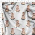thumbnail image 4 of Soimoi White Rayon Fabric Pig Animal Fabric Prints By Yard 56 Inch Wide, 4 of 5