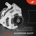 thumbnail image 4 of A-Premium Alternator Compatible with Buick LeSabre & Pontiac Bonneville, 2004-2005, V6 3.8L, 12V 140A 6-Groove Pulley Clockwise, 4 of 8