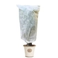 thumbnail image 1 of UniEco Drawstring Plant Covers Freeze Protection 0.95 Oz Frost Warm Worth Frost Blanket for Cold Weather, 32" H x 32" W, 1 of 6