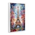 thumbnail image 2 of Stupell Industries Modern Eiffel Tower Nighttime Bloom White Framed Giclee Art, 16 x 24, by Creative Studio, 2 of 8