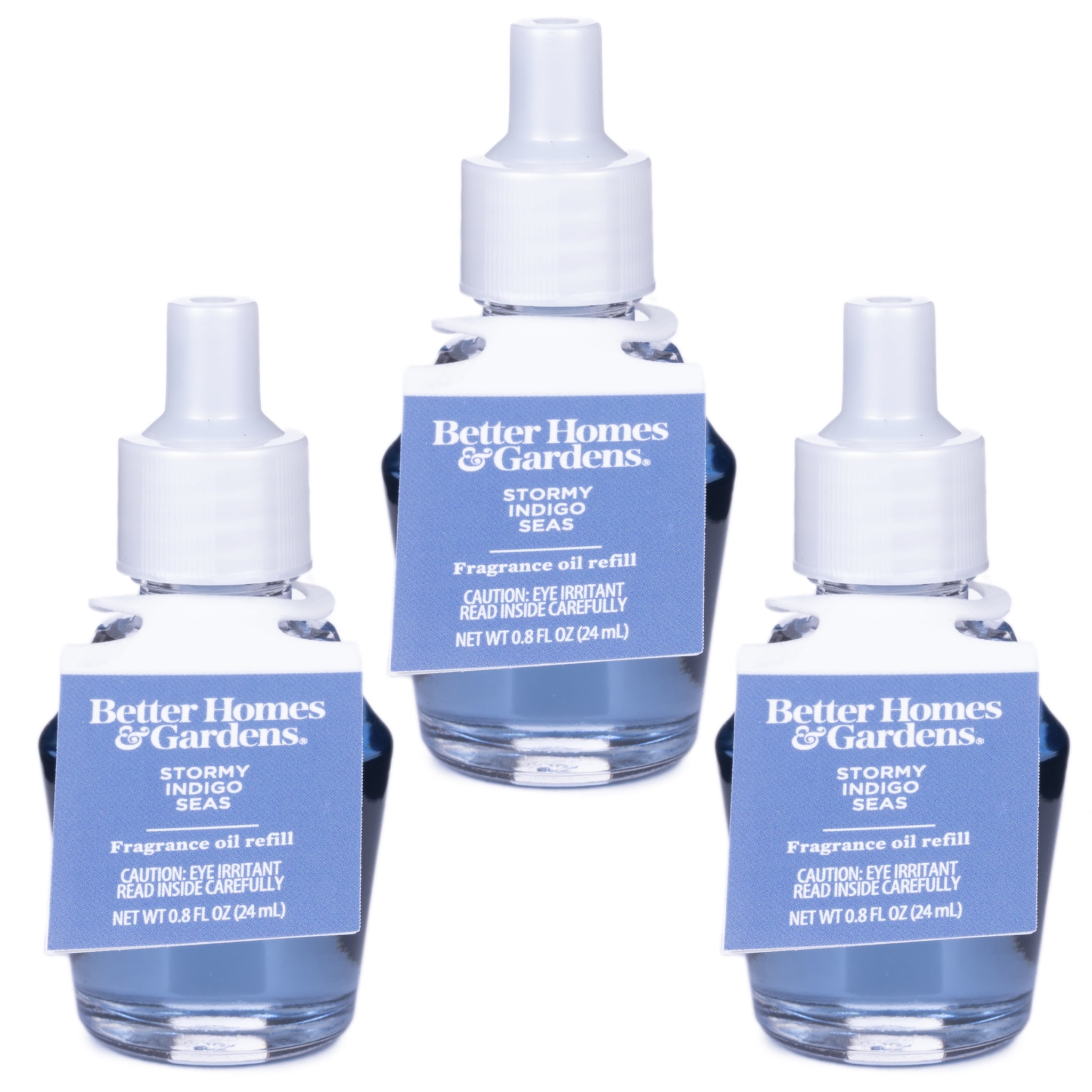 Stormy Indigo Seas Fragrance Oil Refill, Better Homes & Gardens, 24 ml, 3Pack