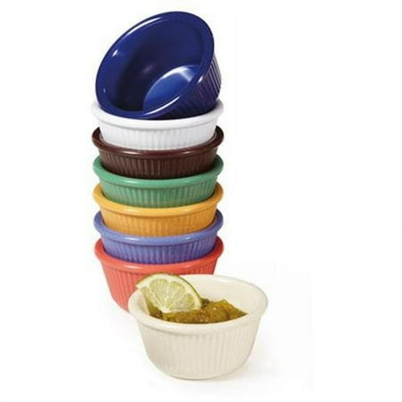 G.E.T. RM-389-MIX 4 Mardi Gras Colors 3 oz. Ramekin, Break Resistant, Melamine, Mix Pack Ofmardi Gras Colors (Pack of 12)