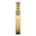 thumbnail image 4 of 0.84 ct Brilliant Princess Cut Synthetic Yellow Moissanite 14k Yellow Gold Stackable Band SZ 6, 4 of 6