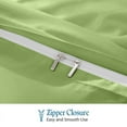 thumbnail image 5 of 1- Piece Premium Duvet Cover -Super King (116" x 98") Size - 400 Thread Count, Ultra Soft Egyptian Cotton Comforter Cover with Zipper Closure & Corner Ties, Sage Solid, 5 of 7