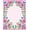 Pink, Pattern 2, variant on ODIKA 4'x6' Machine Washable Non-Slip Area Rug, Enchanted Fairy Garden Latch Hook Kit with Magical Flowers and Butterflies High Traffic Rug, Pink, 645900