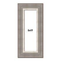 5x17 IN Frame Grey Real Wood Picture Frame Width 2.75 Inches | Interior Frame Depth 0.5 Inches |