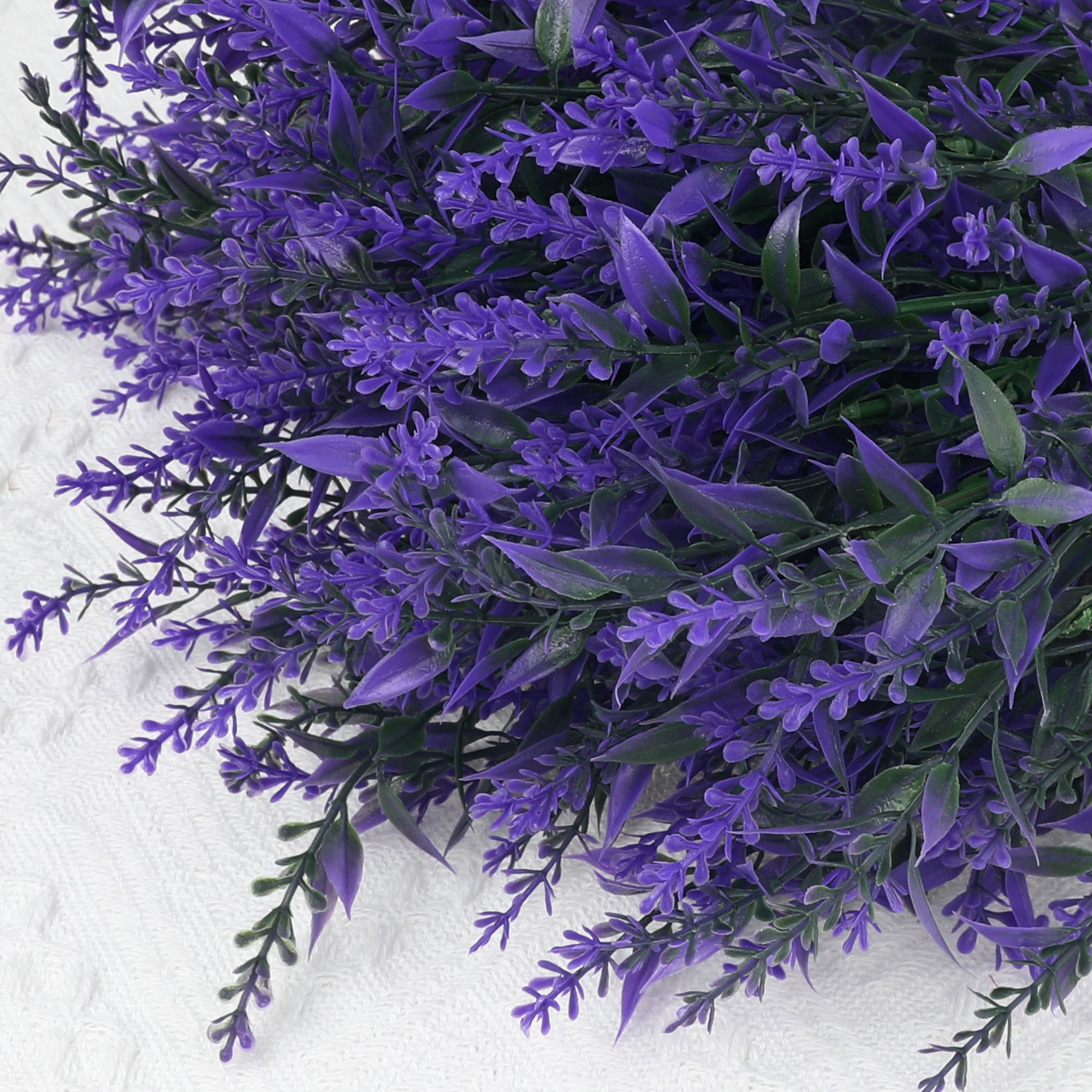 Unique Bargains 8Pcs Artificial Lavender Bundle Fake Flowers Indoor Outdoor Decor Purple