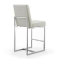thumbnail image 6 of Home Square 37" Faux Leather Barstool in Pearl White - Set of 2, 6 of 7
