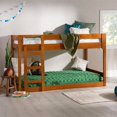 thumbnail image 4 of Winslow Solid Wood Jr Twin Over Twin Mod Bunk Bed in Caramel, 4 of 13