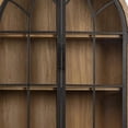 thumbnail image 3 of Veria China Cabinet, 2 Door Arch Frame, Antique Natural Brown, 83 Inch, 3 of 7