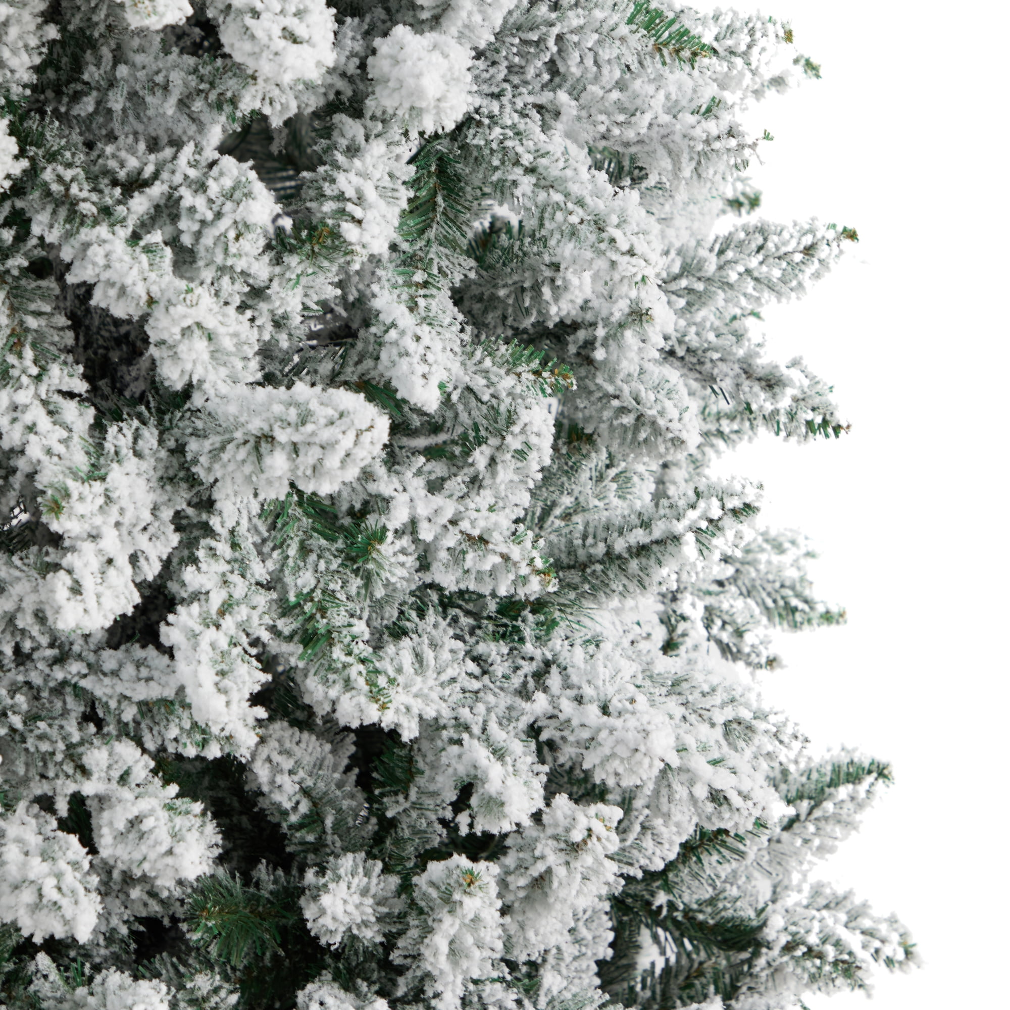 Nearly Natural 9' Slim Fir Artificial Christmas Tree Prelit 600 LED Lights