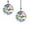G# Color 2pcs, variant on 4 Pack 40MM Clear Crystal Prism Ball Suncatchers Rainbow Pendants Maker, Hanging Crystals Chandelier Prisms for Windows Home Decoration