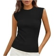 thumbnail image 1 of Vêtements pour Femmes Liquidation Bdfzl Nouvelle Blouse Décontractée Unie Col Rond Rayé Noir TTG, 1 of 8