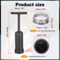 thumbnail image 2 of Uxcell G9 Light Socket Rings Kit, 5 Zinc Alloy Replacement, 120mm Silver Tone, 2 of 6