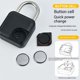 thumbnail image 4 of Fingerprint Password Padlock | Waterproof IP67 Antitheft Door Cabinet Lock | Dual Authentication | Heavy Duty Large Size | Smart Touch Technology | Supports Multiple Users | Includes Charging Cable, 4 of 9