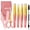 Pink&Yellow, variant on MORGLES 7Pcs Tweezers Set, Stainless Steel Grooming Kit - Curved Scissors, Eyebrow Razor, Spoolie Brush & Case, Dark Green, for Men & Women