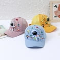 thumbnail image 5 of Spring Summer Adjustable Planet Print Cartoon Astronaut Baby Baseball Cap Sun Hat Kids Baseball Caps Children Peaked Hats PINK HALF MESH FABRIC, 5 of 8
