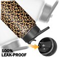 thumbnail image 5 of Leopard Print Insulated Stainless Steel Water Bottle with Straw & Cleaning Brush – 18 Oz | Leakproof, BPA-Free, 304 Stainless Steel, Wide Mouth, Travel Mug for Car, Gym, Office, 5 of 5