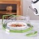 thumbnail image 3 of Tapa para microondas 2 en 1 con vaporizador de agua integrado | Protector antisalpicaduras transparente de 25 cm | Tapa vaporera para recalentar y cocinar al vapor verduras, arroz y dumplings |, 3 of 4