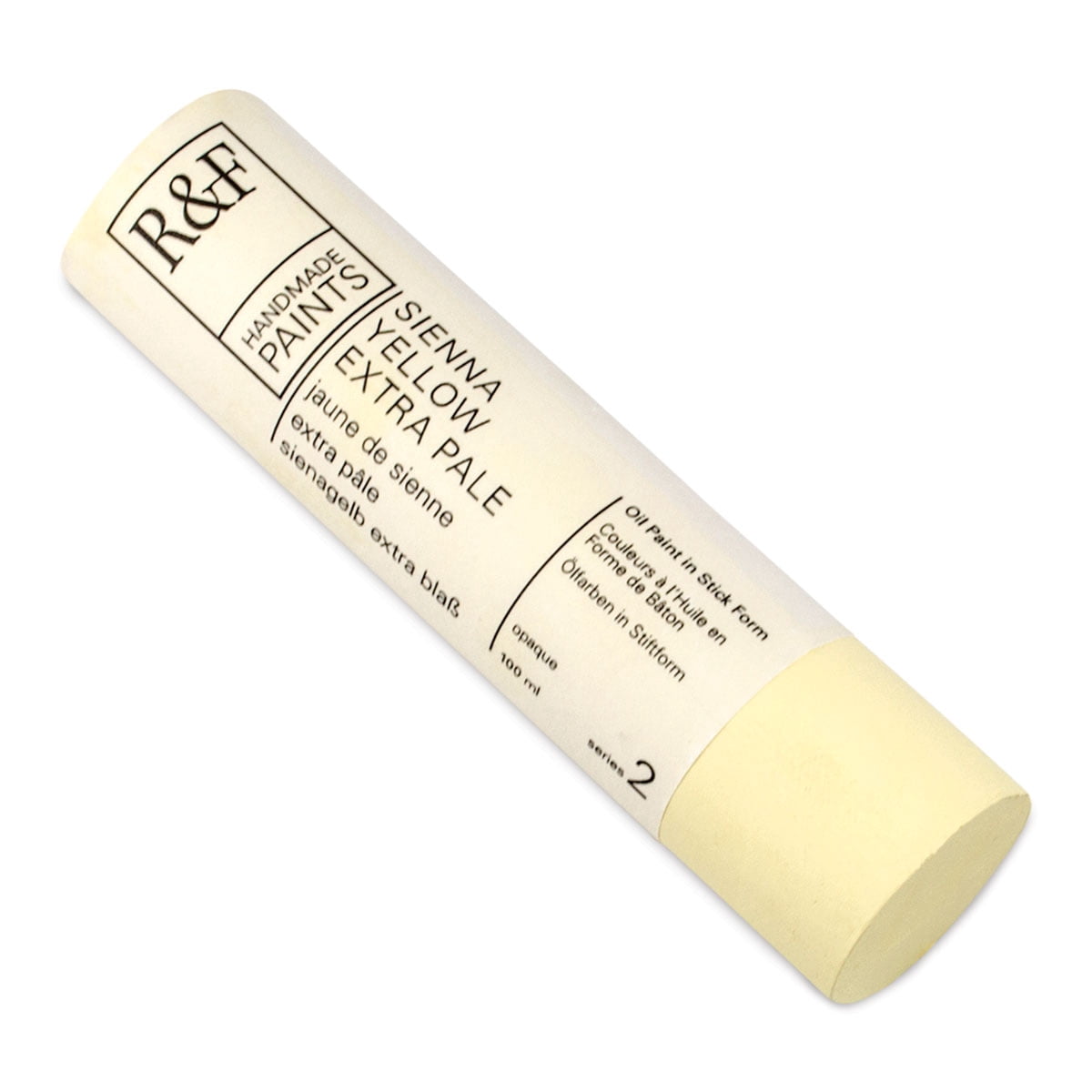 R&F Handmade Paints Pigment Stick, 100ml, Sienna Yellow Extra Pale
