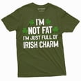 thumbnail image 6 of Men's Plus size funny shirt St. Patrick's day I am not fat Tee full of Irish Charm Saint Patty gift (3X-Large Grey), 6 of 7