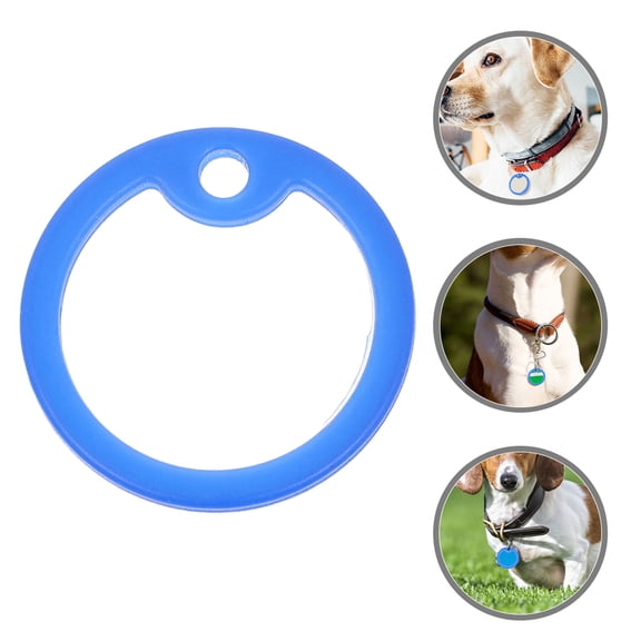 TABLZONE Dog Tag Silencers Blue Silicone for Pet Collars Noise Reduction 8Pcs