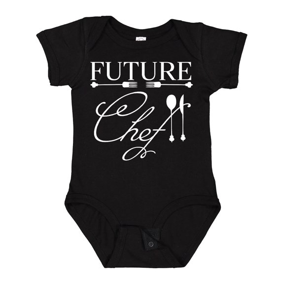 Inktastic Future Chef with Silverware Boys or Girls Baby Bodysuit