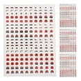 thumbnail image 1 of OULII 4 Sheets Cute Emotion Stickers Multi Paper Durable For Stationery And DIY Projects, 1 of 8
