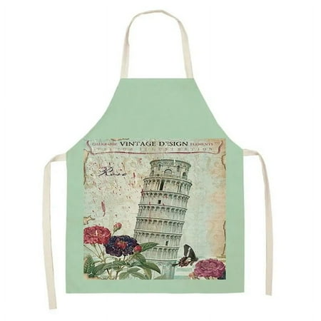

Purple Bouquet Flowers Kitchen Cooking Apron Manicure Shop Coffee Shop Cotton Apron Men and Women Household Cleaning Tools