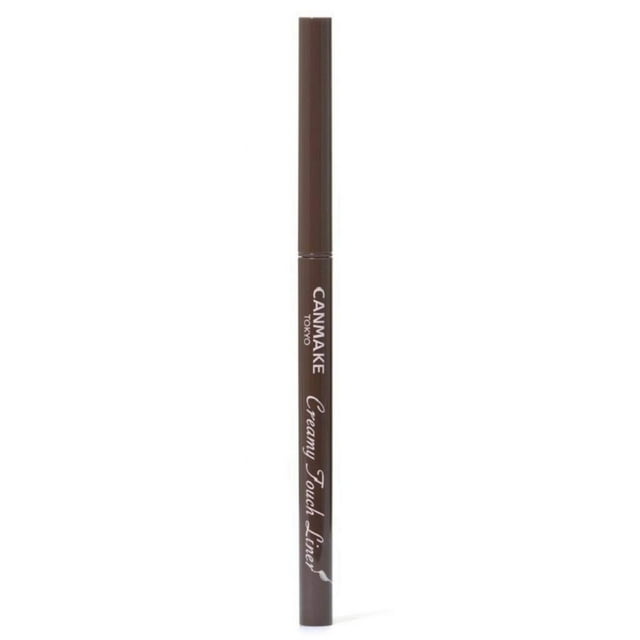 Delineador de ojos CANMAKE Creamy Touch Liner 1.5 mm Slim 02 Marrón Medio