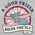 thumbnail image 2 of Women's Dumbo A Good Friend Helps You Fly Graphic Tee Athletic Heather X Large, 2 of 4