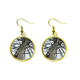 thumbnail image 1 of Sin hojas de abeto Ear Dangle Golden Drop Earring Jewelry Mujer Unbranded M, 1 of 3