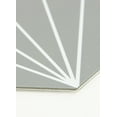 thumbnail image 5 of FloorPops Grey Vers Peel & Stick Hexagon Virgin Vinyl Floor Tiles, 5 of 9