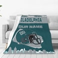 thumbnail image 2 of Custom Philadelphia Blanket Personalized Throw Blankets Name and Number for Men Women Boy Football Style Decor Gifts, 2 of 6