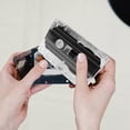thumbnail image 4 of KAKOWELY Rangement pour Cassettes Audio 3 Pcs Étui de Rangement pour Cassettes Audio Boîte à Cassettes Vide Support de cassette Transparent Étui à Cassettes en Plastique Étui à Cassettes en Plastique, 4 of 5