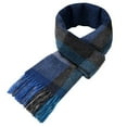 thumbnail image 6 of Classic Plaid 100% Pure Wool Scarf, Soft Winter Wrap for Men & Women,180*30cm,red, 6 of 9