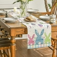thumbnail image 4 of Sm:)e Buffalo Plaid Bunny Egg Carrot Easter Table Runner 13x72 Inch, 4 of 6