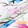 thumbnail image 4 of Extra Long Shower Curtain 72 x 84, Hummingbird Floral Shower Curtain for Bathroom, Tropical Flower Bird Butterfly Waterproof Fabric Shower Curtain Set with Hooks, 4 of 6