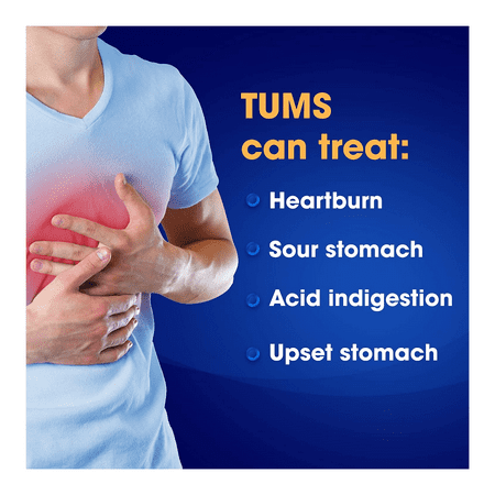Tums Extra Strength 750 Assorted Berries Antacid Chewable Tablets for Heartburn Relief 8 Chewable Tablets 12 Rolls (1 Pack)