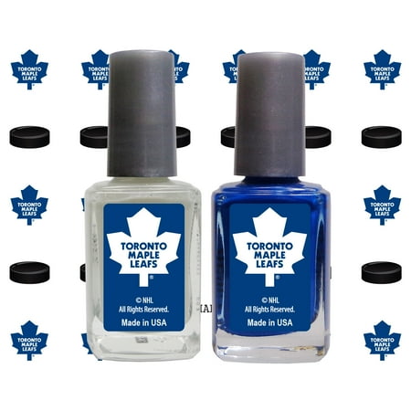 Toronto Maple Leafs 2-Pack Nail Polish with Nail Decal - No Size