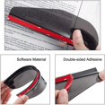 thumbnail image 2 of 2 Pcs Mirror Rain Visor Smoke Guard  Carbon Fiber Texture Rear View Side Mirror Rain Eyebrow View Mirror Visor Guard for Most Car, 2 of 6