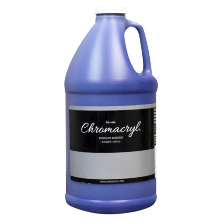 UPC: 0092200014024 | Chromacryl Premium Students Acrylic Paint  Half Gallon  Cool Blue