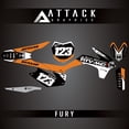 thumbnail image 2 of Attack Graphics Custom Fury Complete Bike Graphics Kit for KTM 350 XC-F 2014, 2 of 2