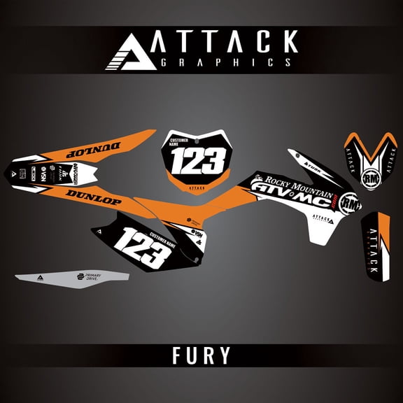 Attack Graphics Custom Fury Complete Bike Graphics Kit