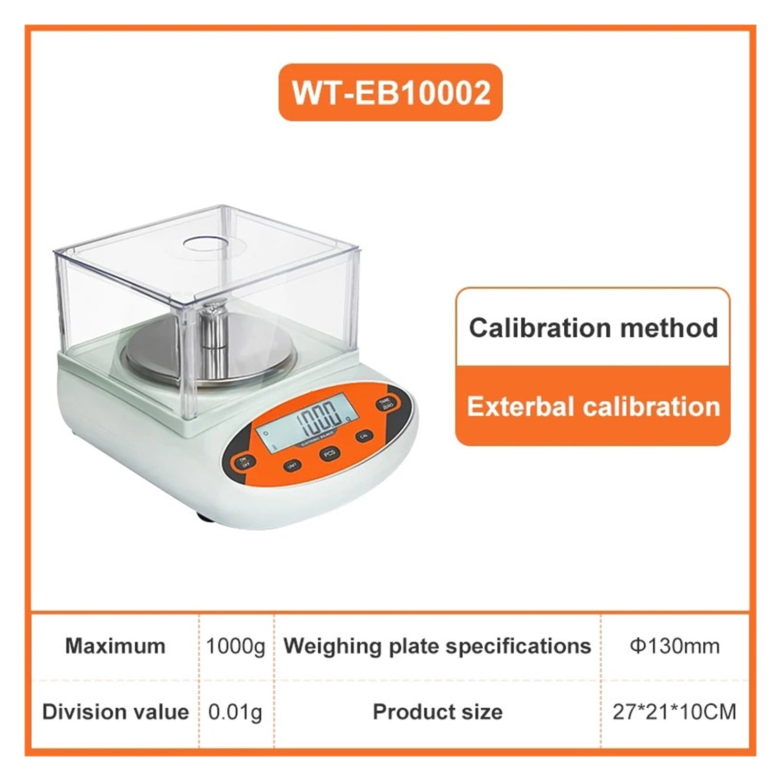 0.01g Digital Precision Scale 300g5000g Capacity Electronic Balance with LCD Display