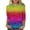 A-Camouflage, variant on Celebrate Carnival Tshirts for Womens 3/4 Sleeve Round Neck Blouses Solid Sequins Patchwork Color Women's Tops A-Camouflage L