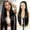 Black, variant on Natural Hair Wig no Bangs 24inch Long Black Wigs for Women Natural Body Wave Wig
