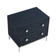 thumbnail image 5 of Nicole Miller Daenerys MDF Side Table, 2 Drawers, Navy/Chrome, 23.7L x 16W x 21H, 5 of 10